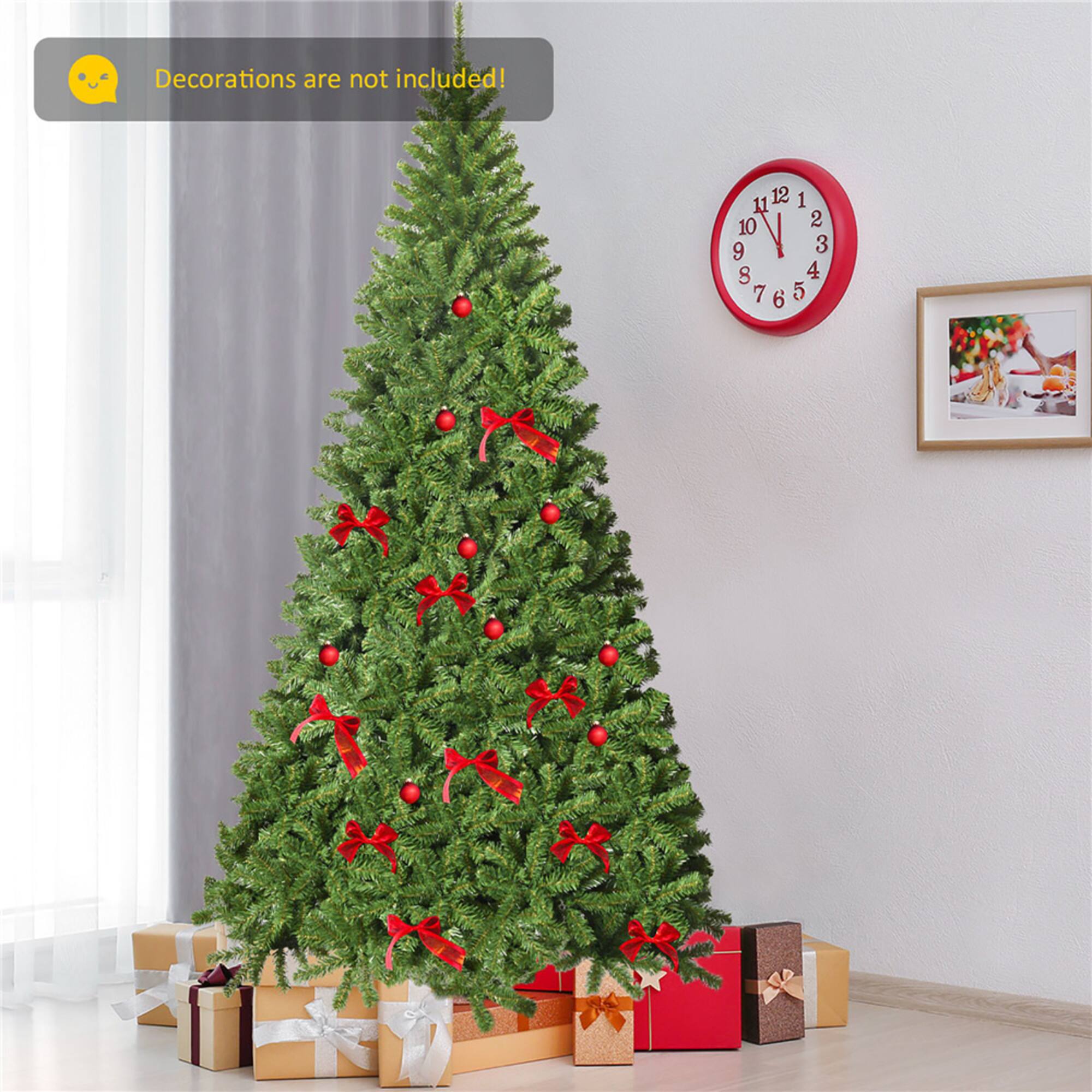 Costway 9ft. Unlit Premium Spruce Artificial Christmas Tree